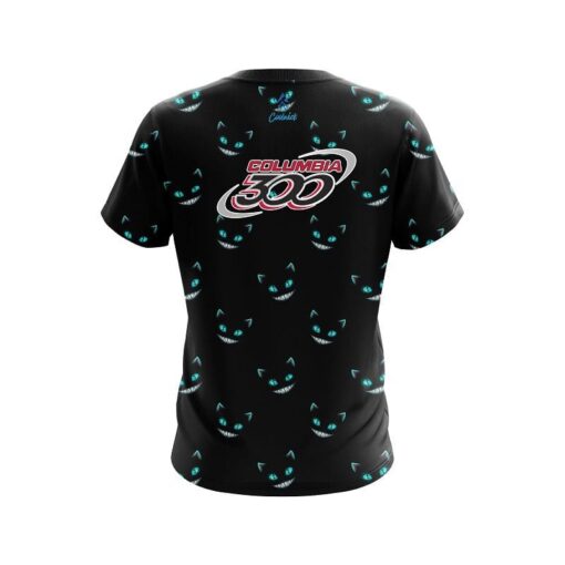 Columbia 300 Cheshire Midnight Cat CoolWick Bowling Jersey - Image 2