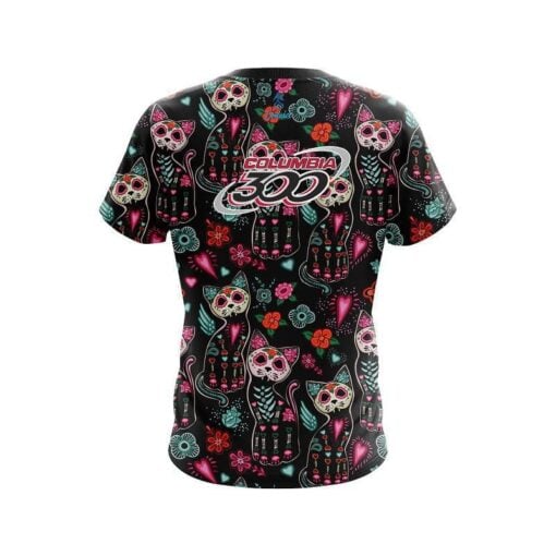 Columbia 300 Day Of The Dead Cats CoolWick Bowling Jersey - Image 2