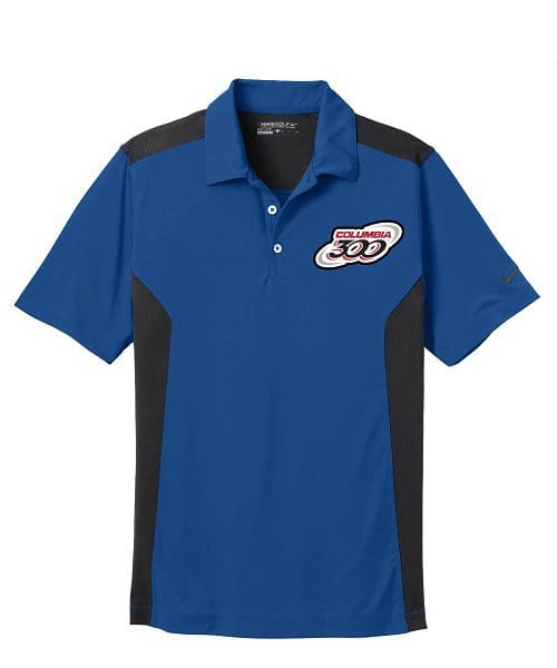 Columbia 300 Gym Blue Nike Coolwick Embroidery Dri-FIT Polo
