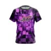 Columbia 300 Purple Block Burst CoolWick Bowling Jersey