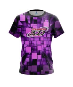 Columbia 300 Purple Block Burst CoolWick Bowling Jersey