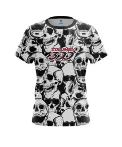 Columbia 300 Skeleton Grunge CoolWick Bowling Jersey