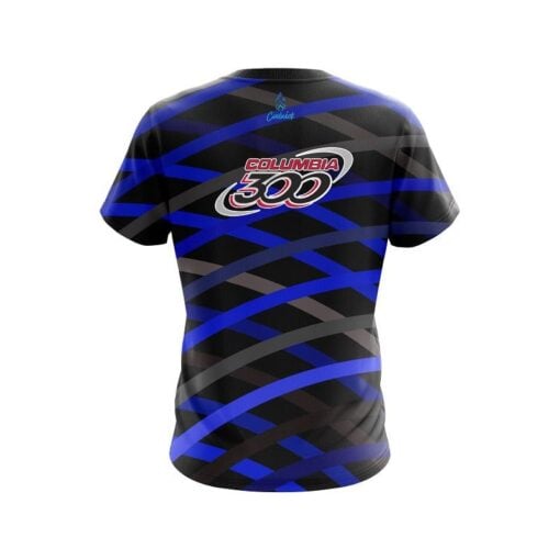 Columbia 300 Turmoil Blue CoolWick Bowling Jersey - Image 2