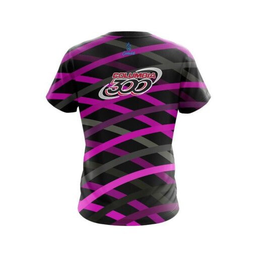 Columbia 300 Turmoil Pink CoolWick Bowling Jersey - Image 2