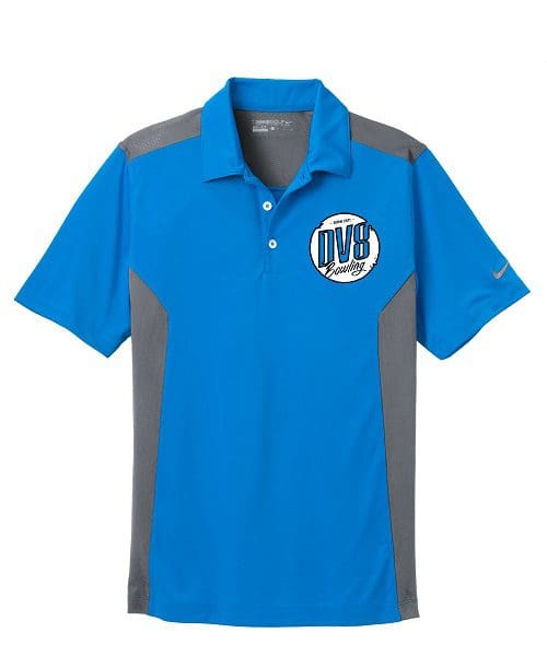 DV8 Aero Blue Nike Coolwick Embroidery Dri-FIT Polo