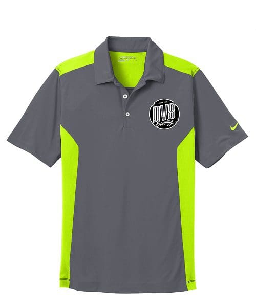 DV8 Dark Grey Nike Coolwick Embroidery Dri-FIT Polo