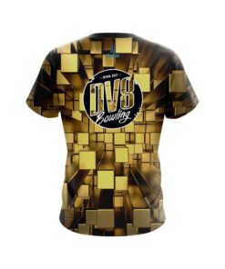 Alternative view of DV8 Gold Block Burst CoolWick Bowling Jersey