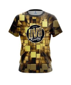 DV8 Gold Block Burst CoolWick Bowling Jersey