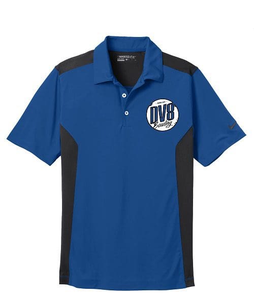 DV8 Gym Blue Nike Coolwick Embroidery Dri-FIT Polo