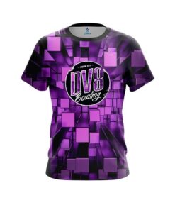 DV8 Purple Block Burst CoolWick Bowling Jersey