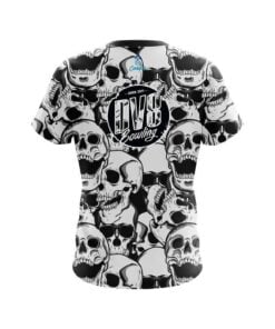 Alternative view of DV8 Skeleton Grunge CoolWick Bowling Jersey