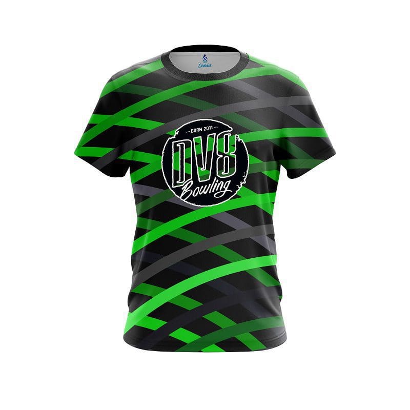 DV8 Turmoil Green CoolWick Bowling Jersey