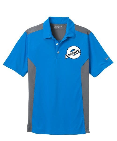 Ebonite Aero Blue Nike Coolwick Embroidery Dri-FIT Polo