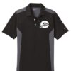 Ebonite Black Grey Nike Coolwick Embroidery Dri-FIT Polo