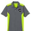 Ebonite Dark Grey Nike Coolwick Embroidery Dri-FIT Polo