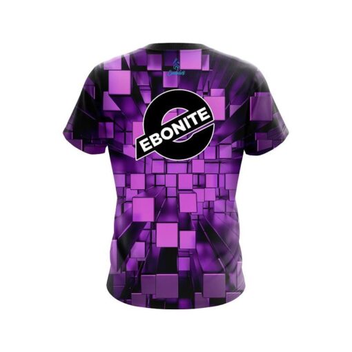 Ebonite Purple Block Burst CoolWick Bowling Jersey - Image 2