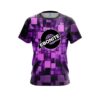 Ebonite Purple Block Burst CoolWick Bowling Jersey