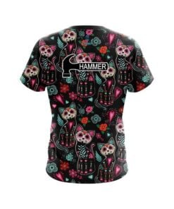 Alternative view of Hammer Day Of The Dead Cats CoolWick Bowling Jersey