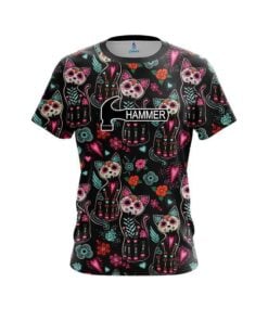 Hammer Day Of The Dead Cats CoolWick Bowling Jersey