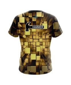 Alternative view of Hammer Gold Block Burst CoolWick Bowling Jersey