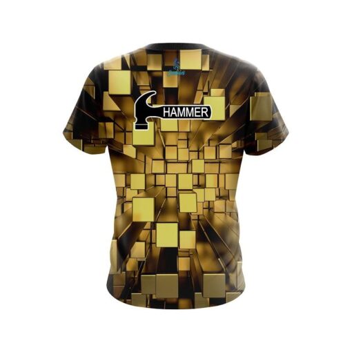 Hammer Gold Block Burst CoolWick Bowling Jersey - Image 2