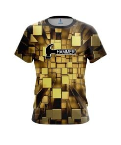 Hammer Gold Block Burst CoolWick Bowling Jersey
