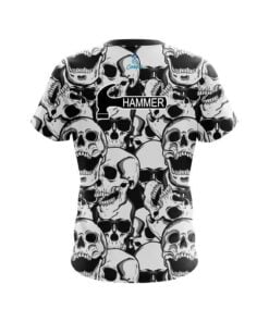 Alternative view of Hammer Skeleton Grunge CoolWick Bowling Jersey