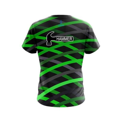 Hammer Turmoil Green CoolWick Bowling Jersey - Image 2