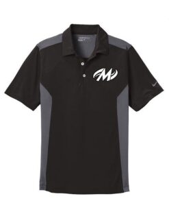 Motiv Black Grey Nike Coolwick Embroidery Dri-FIT Polo