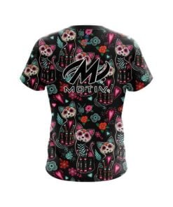 Alternative view of Motiv Day Of The Dead Cats CoolWick Bowling Jersey