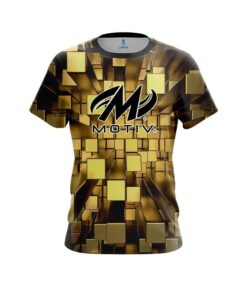 Motiv Gold Block Burst CoolWick Bowling Jersey