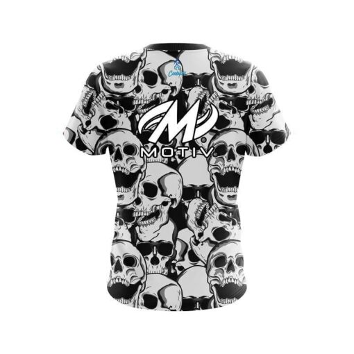 Motiv Skeleton Grunge CoolWick Bowling Jersey - Image 2
