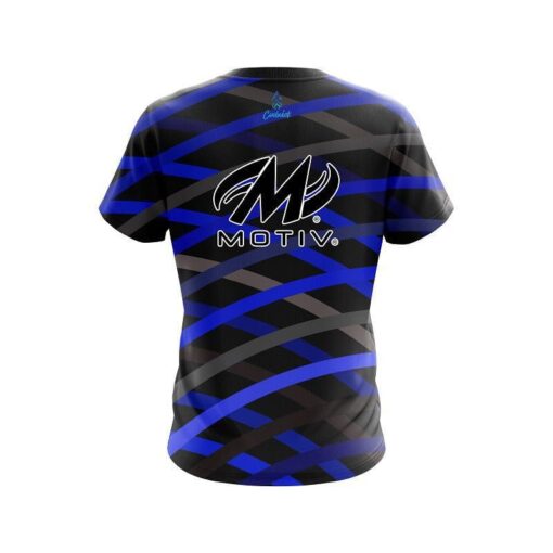 Motiv Turmoil Blue CoolWick Bowling Jersey - Image 2