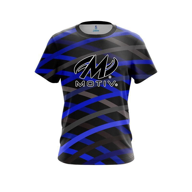 Motiv Turmoil Blue CoolWick Bowling Jersey