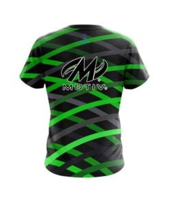 Alternative view of Motiv Turmoil Green CoolWick Bowling Jersey