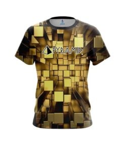 Pyramid Gold Block Burst CoolWick Bowling Jersey