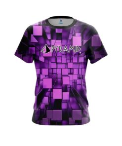 Pyramid Purple Block Burst CoolWick Bowling Jersey