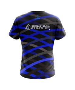 Alternative view of Pyramid Turmoil Blue CoolWick Bowling Jersey