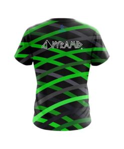 Alternative view of Pyramid Turmoil Green CoolWick Bowling Jersey