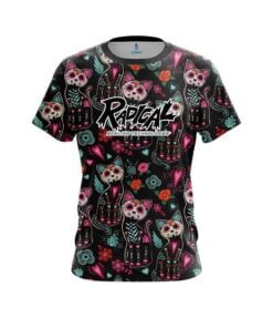 Radical Day Of The Dead Cats CoolWick Bowling Jersey