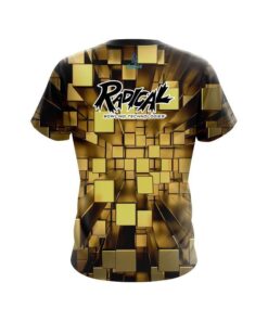 Alternative view of Radical Gold Block Burst CoolWick Bowling Jersey