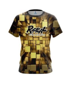 Radical Gold Block Burst CoolWick Bowling Jersey