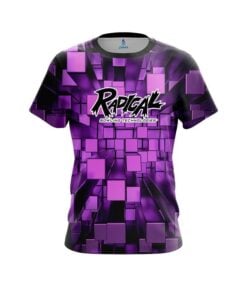 Radical Purple Block Burst CoolWick Bowling Jersey