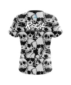 Alternative view of Radical Skeleton Grunge CoolWick Bowling Jersey