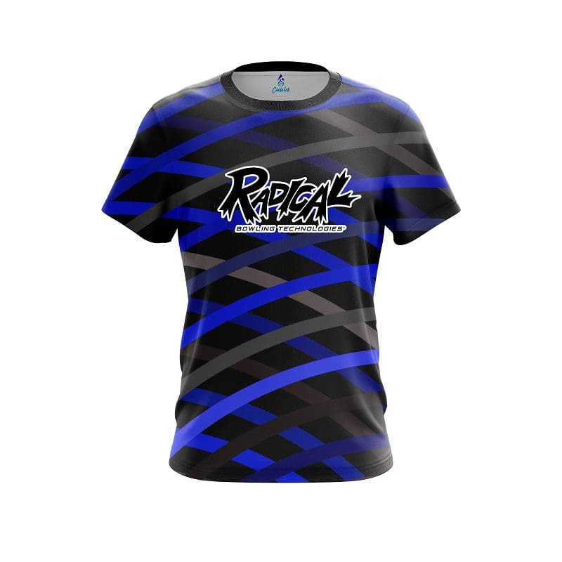 Radical Turmoil Blue CoolWick Bowling Jersey