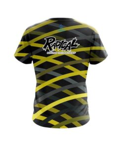 Alternative view of Radical Turmoil Yellow CoolWick Bowling Jersey