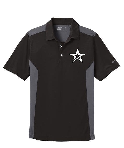 Roto Grip Black Grey Nike Coolwick Dri-FIT Polo