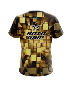 Alternative view of Roto Grip Gold Block Burst CoolWick Bowling Jersey