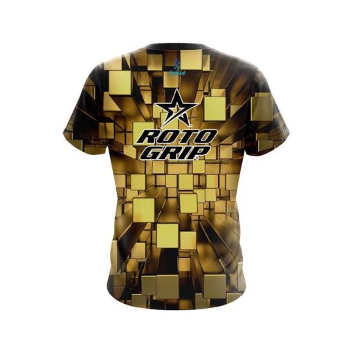 Roto Grip Gold Block Burst CoolWick Bowling Jersey - Image 2