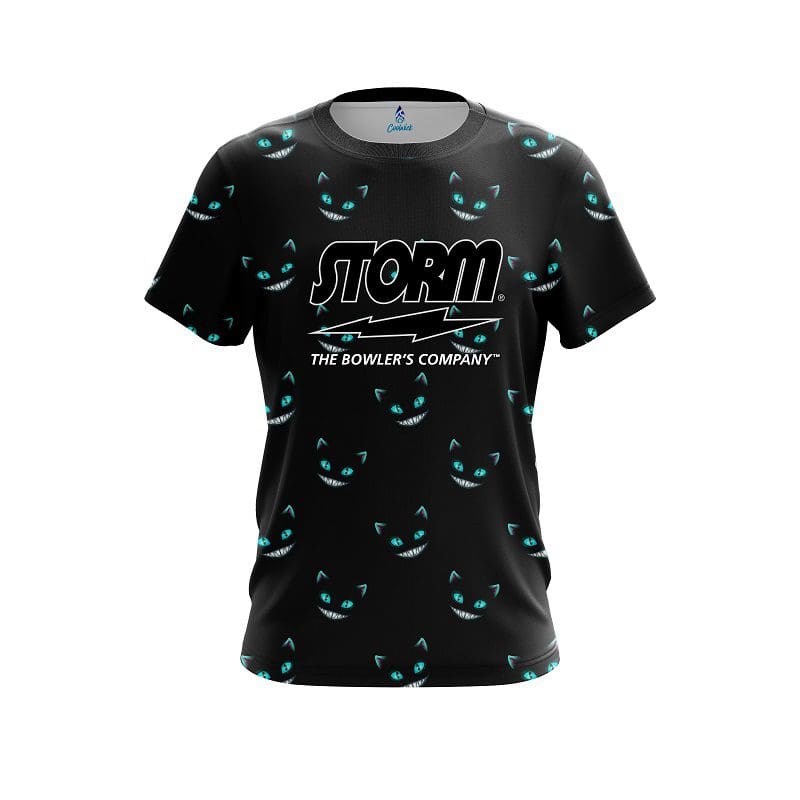 Storm Cheshire Midnight Cat CoolWick Bowling Jersey